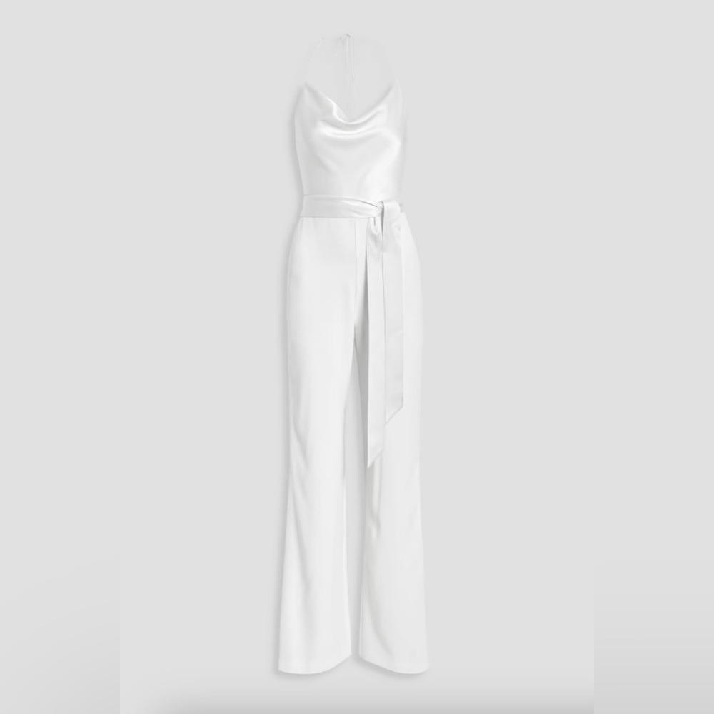 NWT Alice and Olivia Primrose Halter Jumpsuit Size 4